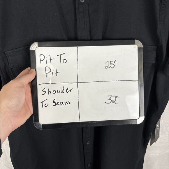 Shaquille O'Neal Shirt Mens XLT Black Short Sleeve Button Up Linen Blend NWT - Picture 5 of 5